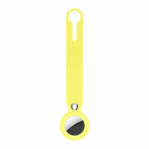 Брелок с кольцом Apple для AirTag Silicone Loop Yellow (1:1)