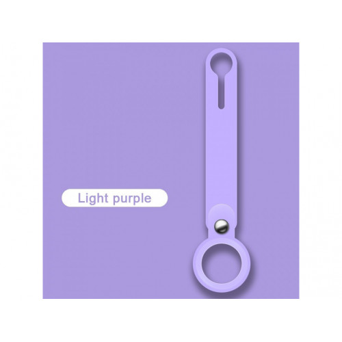 Брелок с кольцом Apple AirTag Silicone Loop Purple (HC)