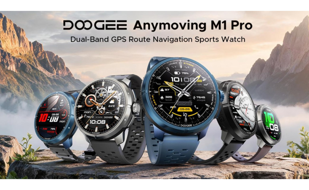DOOGEE Anymoving M1 Pro — спортивні смарт-годинники з GPS і автономністю до 30 днів
