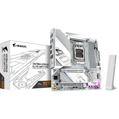 Материнская плата GIGABYTE X870M AORUS ELITE WIFI7 ICE