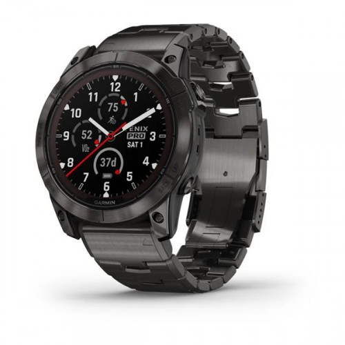 Смарт-часы Garmin Fenix 7X Pro Sapphire Solar Carbon G. DLC Tit. with Vented Tit. Bracelet (010-02778-30)