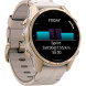 Смарт-часы Garmin Fenix 8 43mm AMOLED Sapphire Soft Gold with Limestone Leather Band (010-02903-40)