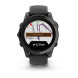 Смарт-часы Garmin Fenix E 47mm AMOLED Slate Gray Steel with Black Silicone Band (010-03025-03/01)