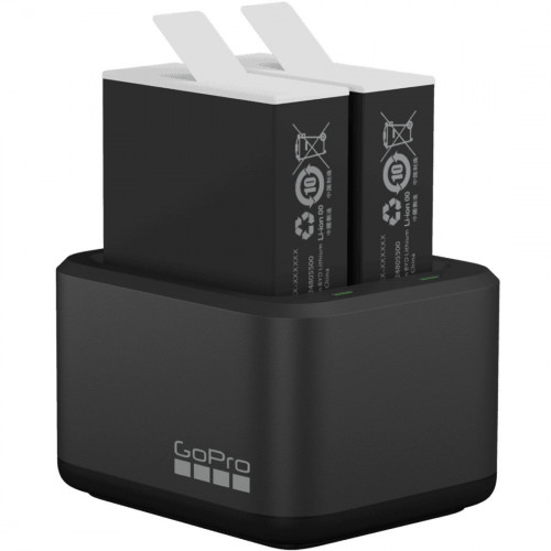 Двойное зарядное устройство для GoPro Dual Battery Charger + Аккумулятор Enduro 2 шт для HERO11/10/9 (ADDBD-211)