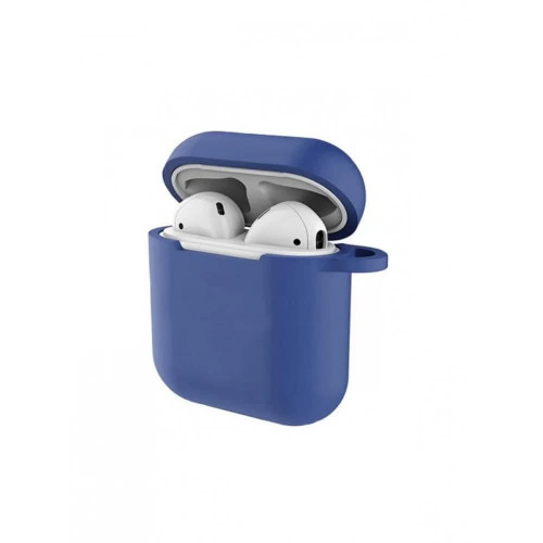 Чехол Devia для AirPods Naked Silicone with Loophole Series (Blue)
