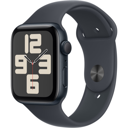 Apple Watch SE (2024) GPS 40mm Midnight Aluminium Case with Midnight Sport Band S/M (MXE73)