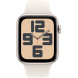 Apple Watch SE (2024) GPS 40mm Starlight Aluminium Case with Starlight Sport Band M/L (MXEG3)