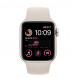 Apple Watch SE2 (2022) GPS 44mm Starlight Aluminum Case w. Starlight Sport Band - S/M (MNTD3)
