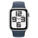 Apple Watch SE2 (2023) GPS 40mm Silver Aluminium Case with Storm Blue Sport Band S/M (MRE13)