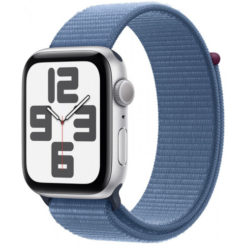 Apple Watch SE2 (2023) GPS 40mm Silver Aluminium Case with Winter Blue Sport Loop (MRE33)