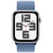 Apple Watch SE2 (2023) GPS 40mm Silver Aluminium Case with Winter Blue Sport Loop (MRE33)