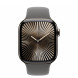 Apple Watch Series 10 GPS + Cellular 42mm Natural Titanium Case with Stone Gray Sport Band M/L (MWXE3)