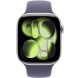 Apple Watch Series 11 GPS 46mm Silver Aluminium Case with Purple Fog Sport Band M/L (MEVA4)