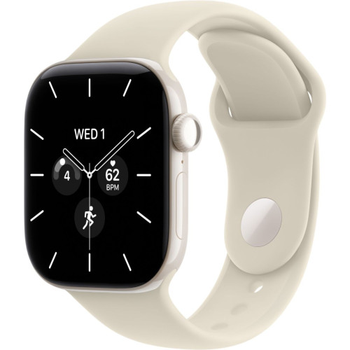 Apple Watch Series 12 GPS + Cellular 46mm Pearl White Ceramic Case with Sand Sport B. S/M (MJH14)