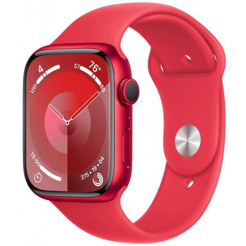 Apple Watch Series 9 GPS + Cellular 45mm (Product)Red Aluminium Case with (Product)Red Sport Band M/L (MRYG3)