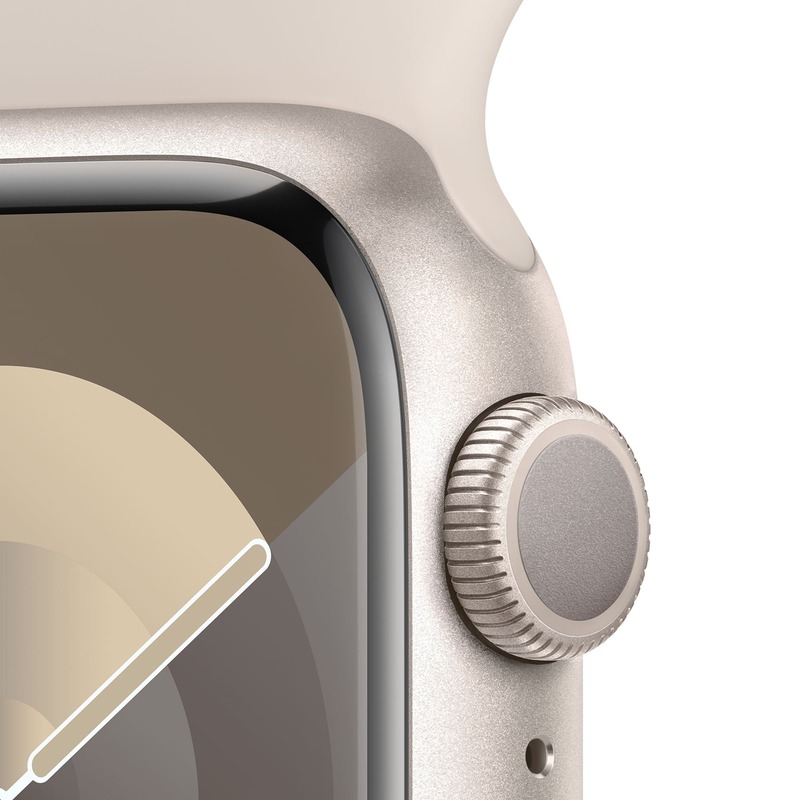 Apple Watch Series 9 GPS 41mm Starlight Aluminium Case with