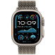 Apple Watch Ultra 2 GPS + Cellular 49mm Natural Titanium Case w. N. Titanium Milanese Loop - S (MX4M3)