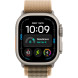 Apple Watch Ultra 4 Natural Titanium Case with Desert Alpine Loop Medium (MJAF4)