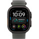 Apple Watch Ultra 4 Black Titanium Case with Translucent Black Ocean Band (MJAY4)
