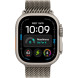 Apple Watch Ultra 4 Natural Titanium Case with Natural Titanium Milanese Loop Medium (MJA94)