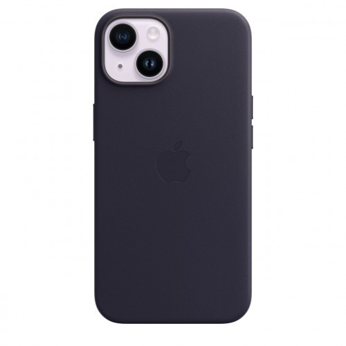 Чехол Apple iPhone 14 Plus Leather Case with MagSafe - Ink (MPPC3)