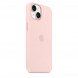 Apple iPhone 14 Silicone Case with MagSafe - Chalk Pink (MPRX3)