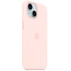 Чехол Apple iPhone 15 Silicone Case with MagSafe - Light Pink (MT0U3)