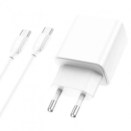 СЗУ Borofone BA67A PD20W+QC3.0 + Type-C + Type-C White