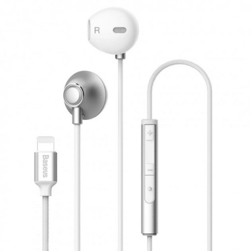 Наушники Baseus P06 Lightning Silver