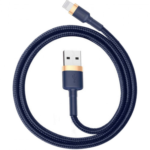 Кабель Baseus Cafule Lightning 2.4A (1m) Gold/Blue (CALKLF-BV3)