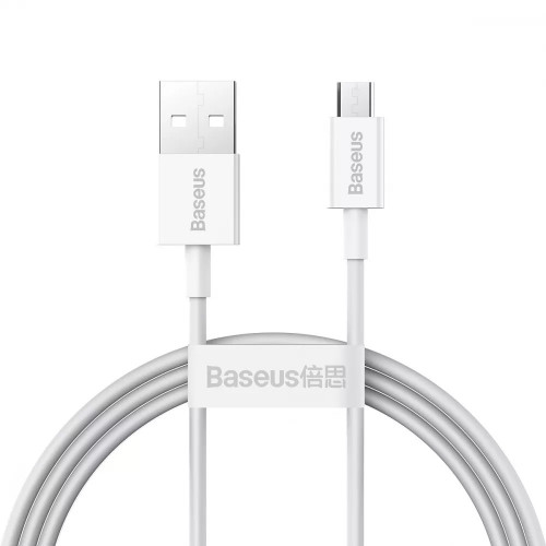 Кабель Baseus Baseus Superior Series Micro USB 2A 1м White (CAMYS-02)