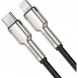 Кабель Baseus Cafule Metal Type-C to Lightning PD 1m Black (CATLJK-A01)