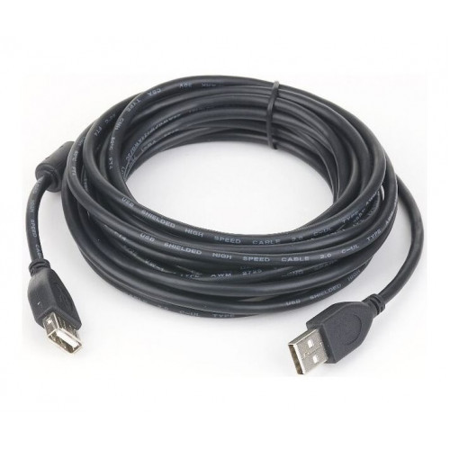 Кабель Cablexpert CCF-USB2-AMAF-6 удлинитель USB 2.0 AM/AF 1,8 м, Ферритовый фильтр