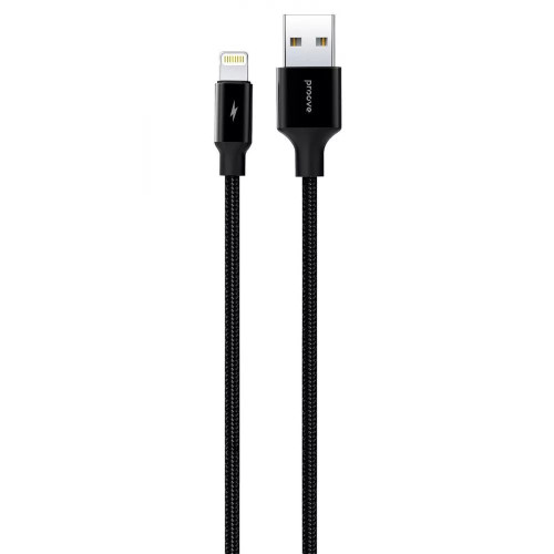 Кабель Proove Light Weft Lightning 2.4A (1m) Black
