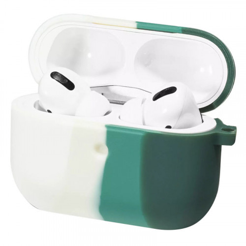 Чехол Colorfull для наушников AirPods 3 (Белый / Зеленый)