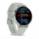 Смарт-часы Garmin Venu 3S Silver S. Steel Bezel w. Sage Gray Case and S. Band (010-02785-01)