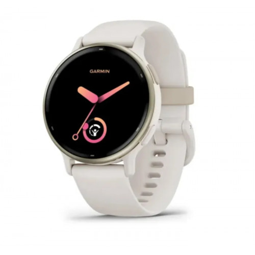 Смарт-часы Garmin vivoactive 5 Cream Gold Aluminum Bezel with Ivory Case and Silicone Band (010-02862-11)