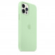 Чехол Apple iPhone 12 Pro Max Silicone Case MagSafe - Pistachio (MK053)
