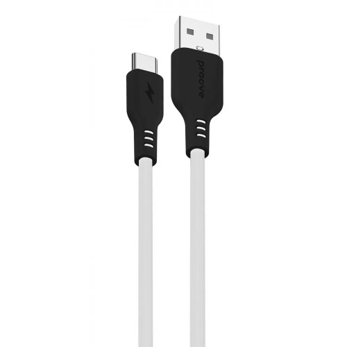 Кабель Proove Rebirth USB to Type-C 3A 1 м Black/White (CCRE60001202)
