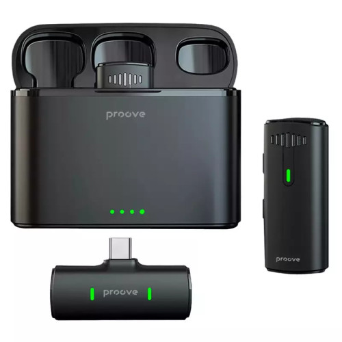 Беспроводной петличный микрофон Proove Demo Type-C Black (PMDM00010202)
