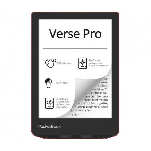 Электронная книга PocketBook 634 Verse Pro Passion Red (PB634-3-CIS)