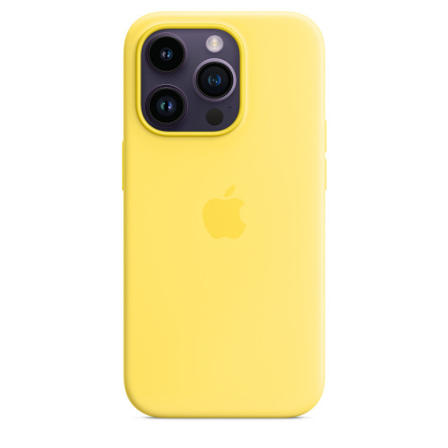 Чехол Apple Silicone Case с MagSafe Canary Yellow (1:1) для iPhone 14 Pro Max