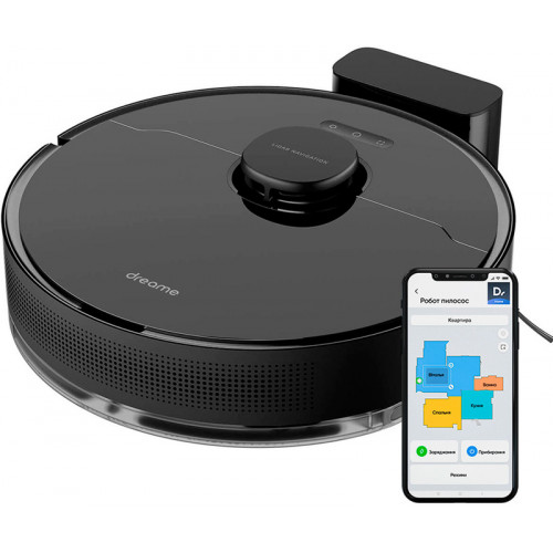 Робот-пылесос с влажной уборкой Dreame D10s Pro Black (RLS6A) EU