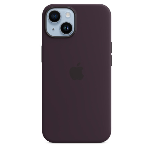 Чехол Apple Silicone Case с MagSafe Elderberry  (1:1) для iPhone 14