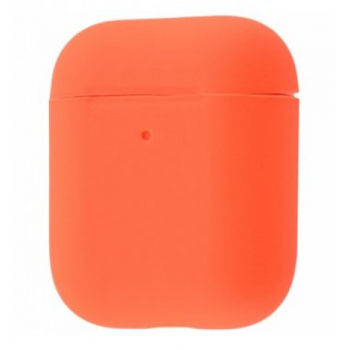 Чехол Silicone case Ultra Thin AirPods 2 Nectarine