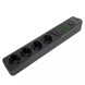 Сетевой фильтр Proove Power Strip P-04 4 р + 4 USB + 2 Type-C 2м black (PSP442420001)