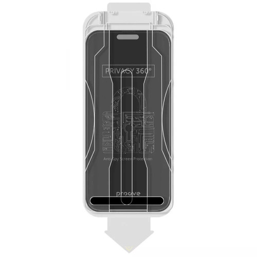 Защитное стекло Proove Privacy 360 Installation Box iPhone 15 Pro Max Black