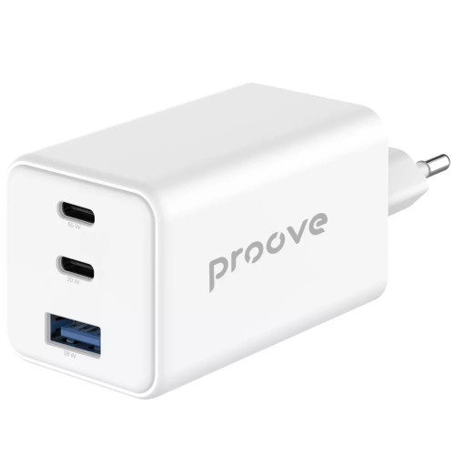 СЗУ Pocket GaN 65W (2Type-C + USB) White (WCPG65121202)