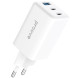 СЗУ Pocket GaN 65W (2Type-C + USB) White (WCPG65121202)