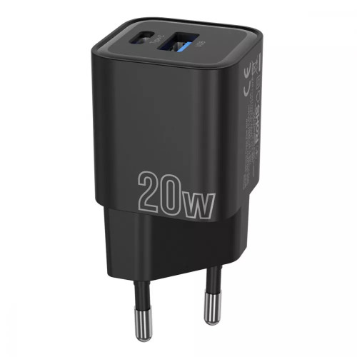 СЗУ Proove Silicone Power Plus 20W (Type-C+USB) Black (WCSP2011001)